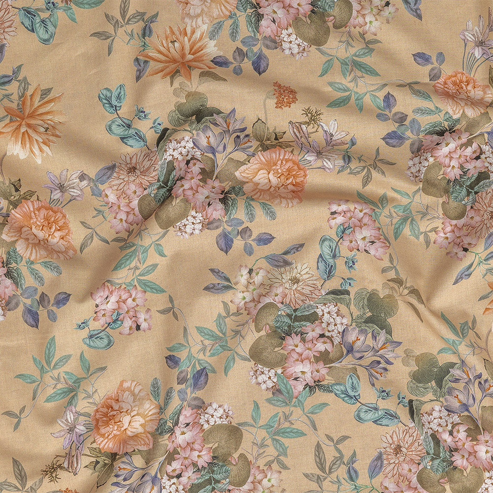Cotton Voile – Bisque Floral – Trifling Thoughts Print – Mood Exclusive Kenko Collection Cotton Voile – Bisque Floral – Trifling Thoughts Print – Mood Exclusive Kenko Collection