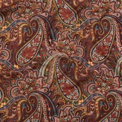 Cotton Voile – Brown and Red Paisley – Only By Luck Print – Mood Exclusive Kenko Collection Cotton Voile – Brown and Red Paisley – Only By Luck Print – Mood Exclusive Kenko Collection