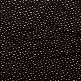 Stretch Polyester Crepe – Black and White Dinosaurs – Allegorical Dreams and Presentiments Print – Mood Exclusive Crow Collection Stretch Polyester Crepe – Black and White Dinosaurs – Allegorical Dreams and Presentiments Print – Mood Exclusive Crow Collection