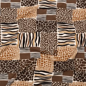 Stretch Polyester Crepe – Animal Print Patchwork – Untamed Textures Print – Mood Exclusive Serengeti Collection Stretch Polyester Crepe – Animal Print Patchwork – Untamed Textures Print – Mood Exclusive Serengeti Collection