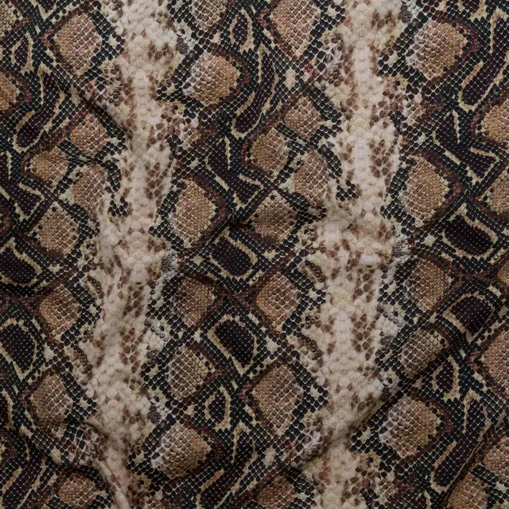 Stretch Cotton Sateen – Black and Beige Snakeskin – Slithering Sophistication Print – Mood Exclusive Serengeti Collection Stretch Cotton Sateen – Black and Beige Snakeskin – Slithering Sophistication Print – Mood Exclusive Serengeti Collection