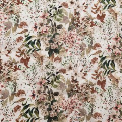 Cotton Voile – White Floral – Botanical Perpetuity Print – Mood Exclusive Serengeti Collection Cotton Voile – White Floral – Botanical Perpetuity Print – Mood Exclusive Serengeti Collection