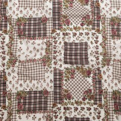 Cotton Voile – Plaid and Floral Patchwork – Peony Picnic Print – Mood Exclusive Serengeti Collection Cotton Voile – Plaid and Floral Patchwork – Peony Picnic Print – Mood Exclusive Serengeti Collection