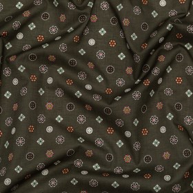 Cotton Voile – Olive Green LIttle Medallions – Emblematic Medallions Print – Mood Exclusive Serengeti Collection Cotton Voile – Olive Green LIttle Medallions – Emblematic Medallions Print – Mood Exclusive Serengeti Collection