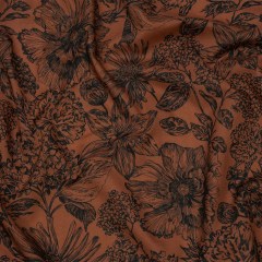Cotton Voile – Brown and Black Floral – Ephemeral Flora Print – Mood Exclusive Serengeti Collection Cotton Voile – Brown and Black Floral – Ephemeral Flora Print – Mood Exclusive Serengeti Collection