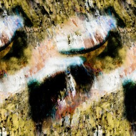Rayon Challis – Chartreuse and Beige Painterly Abstract – Ethereal Apparition Print – Mood Exclusive Tumunyana Collection Rayon Challis – Chartreuse and Beige Painterly Abstract – Ethereal Apparition Print – Mood Exclusive Tumunyana Collection