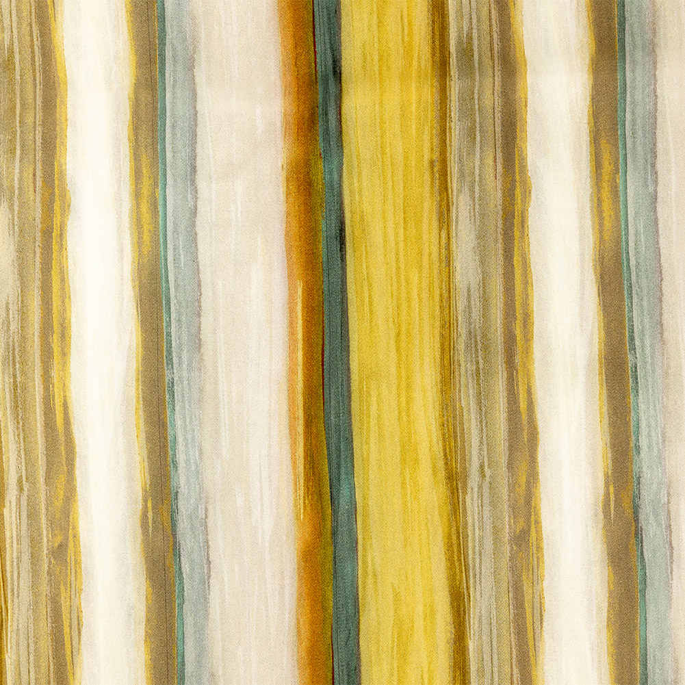 Stretch Cotton Sateen – Yellow and Royal Blue Painted Stripes – Nilotic Wasteland Print – Mood Exclusive Tumunyana Collection Stretch Cotton Sateen – Yellow and Royal Blue Painted Stripes – Nilotic Wasteland Print – Mood Exclusive Tumunyana Collection