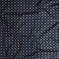 Linen and Rayon Woven – Navy Little Medallions – Motley Mosaic Print – Mood Exclusive Tumunyana Collection Linen and Rayon Woven – Navy Little Medallions – Motley Mosaic Print – Mood Exclusive Tumunyana Collection