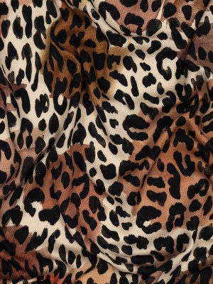 Rayon Challis – Beige and Black Leopard Spots – Animato Print – Mood Exclusive Viso Collection Rayon Challis – Beige and Black Leopard Spots – Animato Print – Mood Exclusive Viso Collection