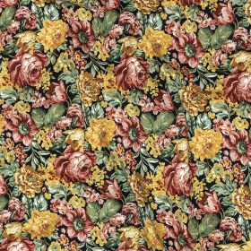 Stretch Cotton Sateen – Yellow, Pink and Green Floral – Tappezzeria Print – Mood Exclusive Viso Collection Stretch Cotton Sateen – Yellow, Pink and Green Floral – Tappezzeria Print – Mood Exclusive Viso Collection