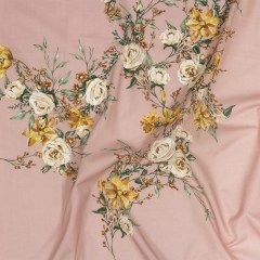Cotton Voile – Pink, Yellow and White Rose Sprays – Bella Verona Print – Mood Exclusive Viso Collection Cotton Voile – Pink, Yellow and White Rose Sprays – Bella Verona Print – Mood Exclusive Viso Collection
