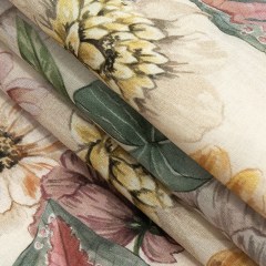 Cotton Voile – Soft Pink and Green Floral – Botticelli Print – Mood Exclusive Viso Collection Cotton Voile – Soft Pink and Green Floral – Botticelli Print – Mood Exclusive Viso Collection