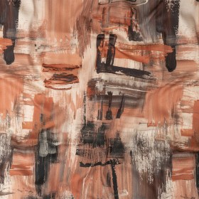 Stretch Cotton Sateen – Pink and Gray Brushstrokes – Brush With Danger Print – Mood Exclusive Rio Collection Stretch Cotton Sateen – Pink and Gray Brushstrokes – Brush With Danger Print – Mood Exclusive Rio Collection