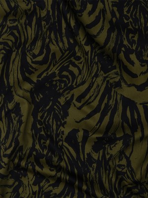 Stretch Cotton Sateen – Olive Zebras and Stripes – Marajo Print – Mood Exclusive Rio Collection Stretch Cotton Sateen – Olive Zebras and Stripes – Marajo Print – Mood Exclusive Rio Collection