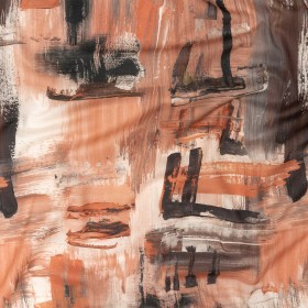 Cotton Voile – Pink and Gray Brushstrokes – Brush With Danger Print – Mood Exclusive Rio Collection Cotton Voile – Pink and Gray Brushstrokes – Brush With Danger Print – Mood Exclusive Rio Collection