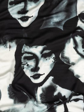 Rayon Challis – Black and White Ghostly Faces – Unearthly Portrait Print – Mood Exclusive Twilight Collection Rayon Challis – Black and White Ghostly Faces – Unearthly Portrait Print – Mood Exclusive Twilight Collection
