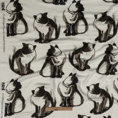 Rayon Challis – Inky Cats – Feline Phantasm Print – Mood Exclusive Twilight Collection Rayon Challis – Inky Cats – Feline Phantasm Print – Mood Exclusive Twilight Collection