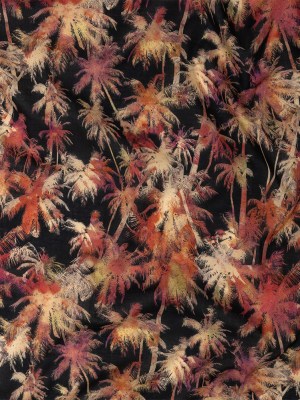 Cotton Voile – Black and Pink Palm Trees – Pindorama Print – Mood Exclusive Rio Collection Cotton Voile – Black and Pink Palm Trees – Pindorama Print – Mood Exclusive Rio Collection