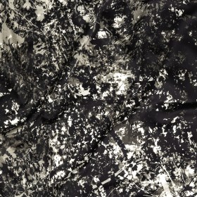 Stretch Cotton Sateen – Black and White Leafy Branches – Sylvan Spectres Print – Mood Exclusive Twilight Collection Stretch Cotton Sateen – Black and White Leafy Branches – Sylvan Spectres Print – Mood Exclusive Twilight Collection