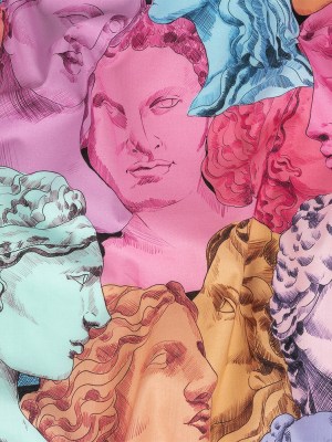 Cotton Voile – Rainbow Roman Busts – Saccharine Statuary Print – Mood Exclusive Sugar Collection Cotton Voile – Rainbow Roman Busts – Saccharine Statuary Print – Mood Exclusive Sugar Collection