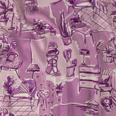Rayon Challis – Lilac Indoor Spaces – Where You’re Planted Print – Mood Exclusive Wisteria Collection Rayon Challis – Lilac Indoor Spaces – Where You’re Planted Print – Mood Exclusive Wisteria Collection
