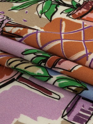 Rayon Challis – Multicolor Indoor Spaces – Where You’re Planted Print – Mood Exclusive Wisteria Collection Rayon Challis – Multicolor Indoor Spaces – Where You’re Planted Print – Mood Exclusive Wisteria Collection