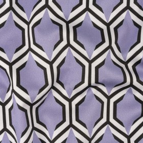 Stretch Cotton Sateen – Lavender Honeycomb Geometric – Sweet as Honey Print – Mood Exclusive Wisteria Collection Stretch Cotton Sateen – Lavender Honeycomb Geometric – Sweet as Honey Print – Mood Exclusive Wisteria Collection