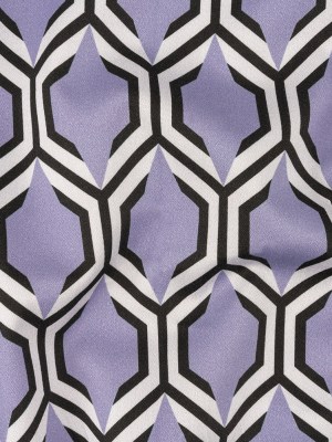 Stretch Cotton Sateen – Lavender Honeycomb Geometric – Sweet as Honey Print – Mood Exclusive Wisteria Collection Stretch Cotton Sateen – Lavender Honeycomb Geometric – Sweet as Honey Print – Mood Exclusive Wisteria Collection