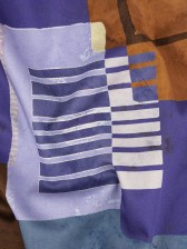 Stretch Cotton Sateen Panel – Purple and Brown Painterly Geometric – Around the Block Print – Mood Exclusive Wisteria Collection Stretch Cotton Sateen Panel – Purple and Brown Painterly Geometric – Around the Block Print – Mood Exclusive Wisteria Collection