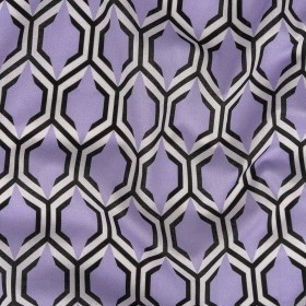 Cotton Voile – Lavender Honeycomb Geometric – Sweet as Honey Print – Mood Exclusive Wisteria Collection Cotton Voile – Lavender Honeycomb Geometric – Sweet as Honey Print – Mood Exclusive Wisteria Collection