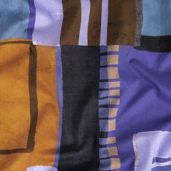 Cotton Voile Panel – Purple and Brown Painterly Geometric – Around the Block Print – Mood Exclusive Wisteria Collection Cotton Voile Panel – Purple and Brown Painterly Geometric – Around the Block Print – Mood Exclusive Wisteria Collection