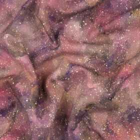 Linen and Rayon Woven – Pink, Purple and White Abstract – Hope Spotted Print – Mood Exclusive Wisteria Collection Linen and Rayon Woven – Pink, Purple and White Abstract – Hope Spotted Print – Mood Exclusive Wisteria Collection