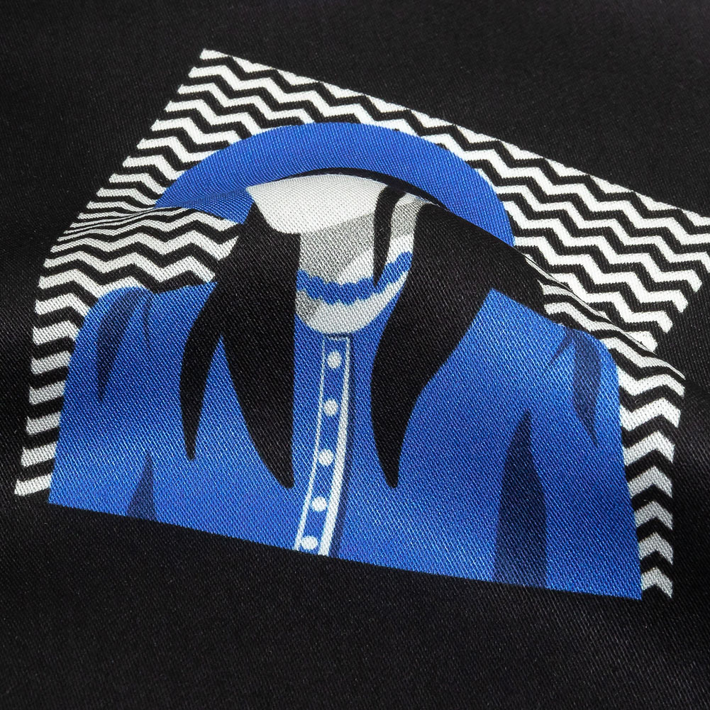 Rayon Challis – Blue and Black Talking Heads – In the Blues Print – Mood Exclusive Indigo Collection Rayon Challis – Blue and Black Talking Heads – In the Blues Print – Mood Exclusive Indigo Collection