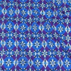 Cotton Voile – Blue and Purple Geometric – Crystalline Culture Print – Mood Exclusive Indigo Collection Cotton Voile – Blue and Purple Geometric – Crystalline Culture Print – Mood Exclusive Indigo Collection