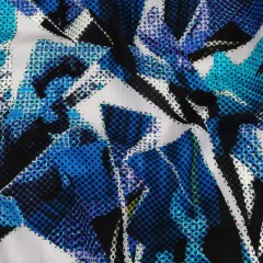 Linen and Rayon Woven – Blue Abstract – Tangled Up in Blue Print – Mood Exclusive Indigo Collection Linen and Rayon Woven – Blue Abstract – Tangled Up in Blue Print – Mood Exclusive Indigo Collection