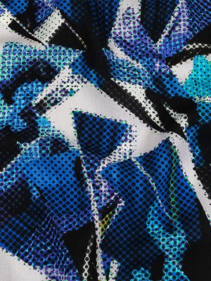 Linen and Rayon Woven – Blue Abstract – Tangled Up in Blue Print – Mood Exclusive Indigo Collection Linen and Rayon Woven – Blue Abstract – Tangled Up in Blue Print – Mood Exclusive Indigo Collection