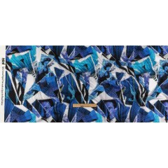 Cotton Voile – Blue Abstract – Tangled Up in Blue Print – Mood Exclusive Indigo Collection Cotton Voile – Blue Abstract – Tangled Up in Blue Print – Mood Exclusive Indigo Collection