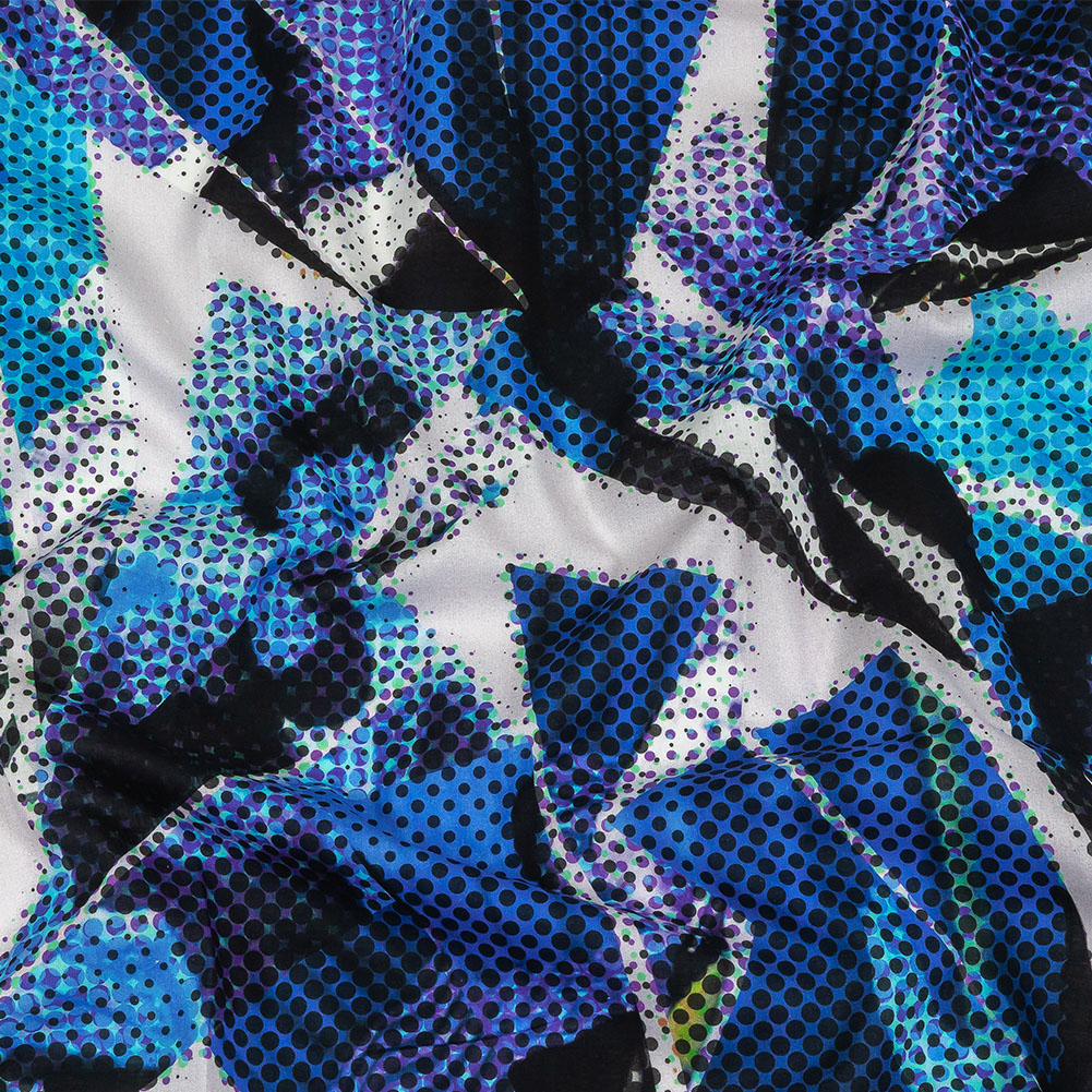 Cotton Voile – Blue Abstract – Tangled Up in Blue Print – Mood Exclusive Indigo Collection Cotton Voile – Blue Abstract – Tangled Up in Blue Print – Mood Exclusive Indigo Collection