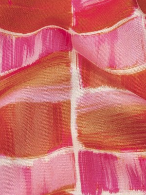 Stretch Cotton Sateen – Pink Painted Squares – Swatch Me Print – Mood Exclusive Citrus Collection Stretch Cotton Sateen – Pink Painted Squares – Swatch Me Print – Mood Exclusive Citrus Collection