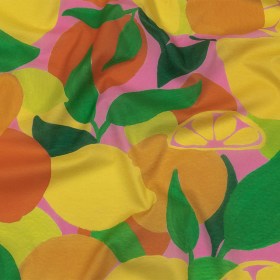 Cotton Voile – Citrus Fruits – Zest Friends Print – Mood Exclusive Citrus Collection Cotton Voile – Citrus Fruits – Zest Friends Print – Mood Exclusive Citrus Collection