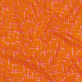 Cotton Voile – Orange and Pink Dot Lines – Spot of Sunshine Print – Mood Exclusive Citrus Collection Cotton Voile – Orange and Pink Dot Lines – Spot of Sunshine Print – Mood Exclusive Citrus Collection