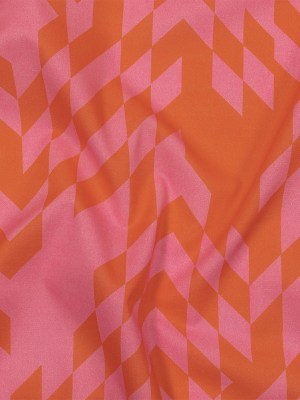 Cotton Voile – Orange and Pink Geometric – Orange You Glad Print – Mood Exclusive Citrus Collection Cotton Voile – Orange and Pink Geometric – Orange You Glad Print – Mood Exclusive Citrus Collection