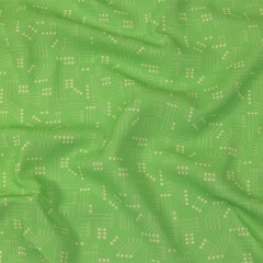 Linen and Rayon Woven – Green Circuit Board Dots – Circuit Breaker Print – Mood Exclusive Citrus Collection Linen and Rayon Woven – Green Circuit Board Dots – Circuit Breaker Print – Mood Exclusive Citrus Collection