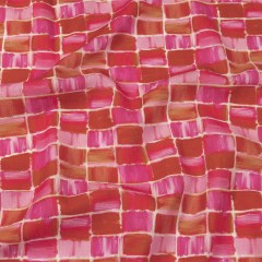 Linen and Rayon Woven – Pink Painted Squares – Swatch Me Print – Mood Exclusive Citrus Collection Linen and Rayon Woven – Pink Painted Squares – Swatch Me Print – Mood Exclusive Citrus Collection
