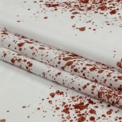 Rayon Batiste – Blood Splatters – Rue Morgue Print – Mood Exclusive Nevermore Collection Rayon Batiste – Blood Splatters – Rue Morgue Print – Mood Exclusive Nevermore Collection