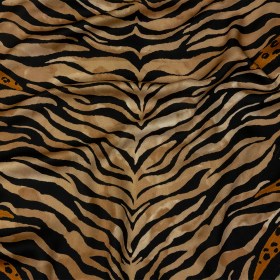 Rayon Challis – Beige and Black Wings and Tiger Stripes – Wild Wonders Print – Mood Exclusive Rockland Collection Rayon Challis – Beige and Black Wings and Tiger Stripes – Wild Wonders Print – Mood Exclusive Rockland Collection