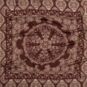 Rayon Challis – Beige and Burgundy Paisley – Impressions in Time Print – Mood Exclusive Rockland Collection Rayon Challis – Beige and Burgundy Paisley – Impressions in Time Print – Mood Exclusive Rockland Collection