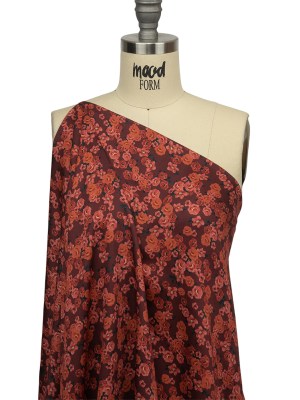 Rayon Challis – Red Floral – Rose Garden Romance Print – Mood Exclusive Rockland Collection Rayon Challis – Red Floral – Rose Garden Romance Print – Mood Exclusive Rockland Collection