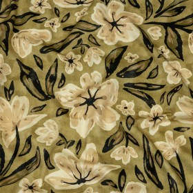 Stretch Cotton Sateen – Light Green Painterly Floral – Green Wildflower Walk Print – Mood Exclusive Rockland Collection Stretch Cotton Sateen – Light Green Painterly Floral – Green Wildflower Walk Print – Mood Exclusive Rockland Collection