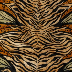 Stretch Cotton Sateen – Beige and Black Wings and Tiger Stripes – Wild Wonders Print – Mood Exclusive Rockland Collection Stretch Cotton Sateen – Beige and Black Wings and Tiger Stripes – Wild Wonders Print – Mood Exclusive Rockland Collection